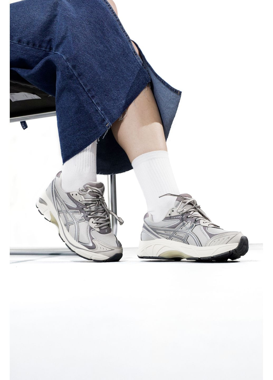 Сірі Осінні кросівки чоловічі asics gt-2160 grey / white асікс gt-2160 No Brand