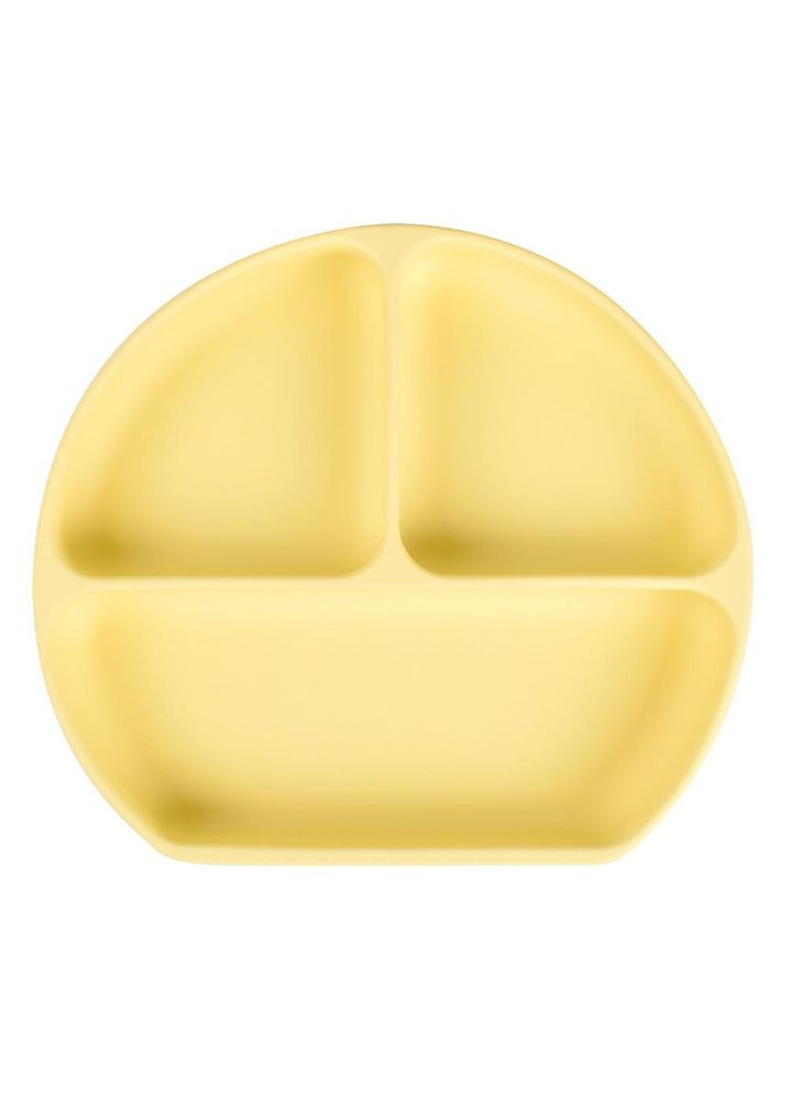 Тарелка силиконовая трехсекционная Лимонная Mommy Bag (277372154)