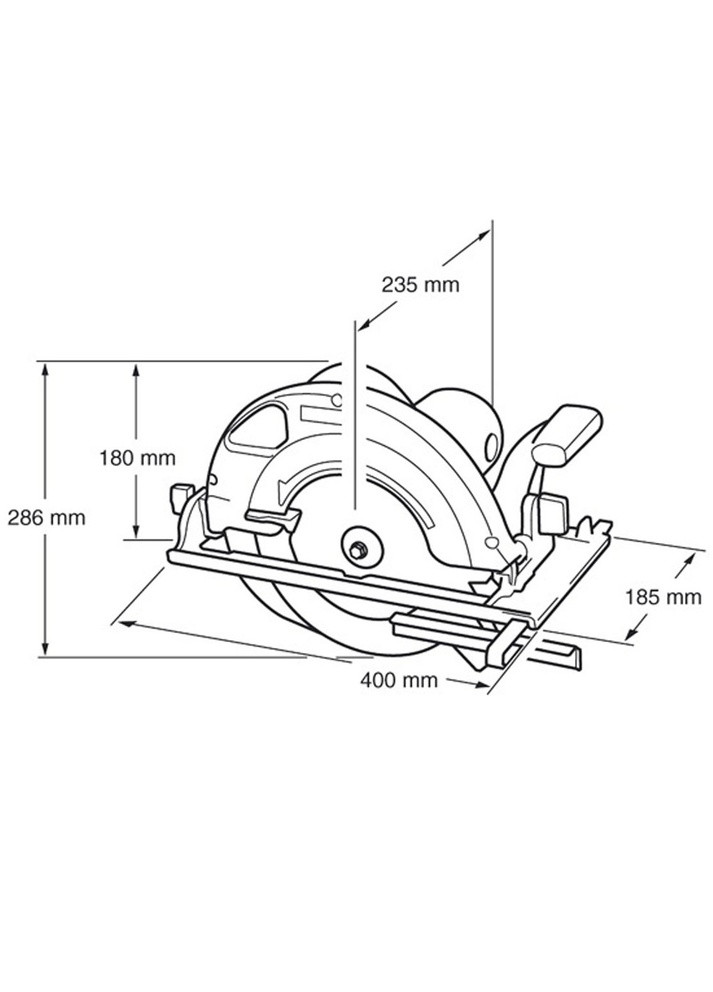 Ручна дискова пилка 5903R (2000Вт, 235мм) пила з розклинюючим ножем (4542) Makita (295037540)