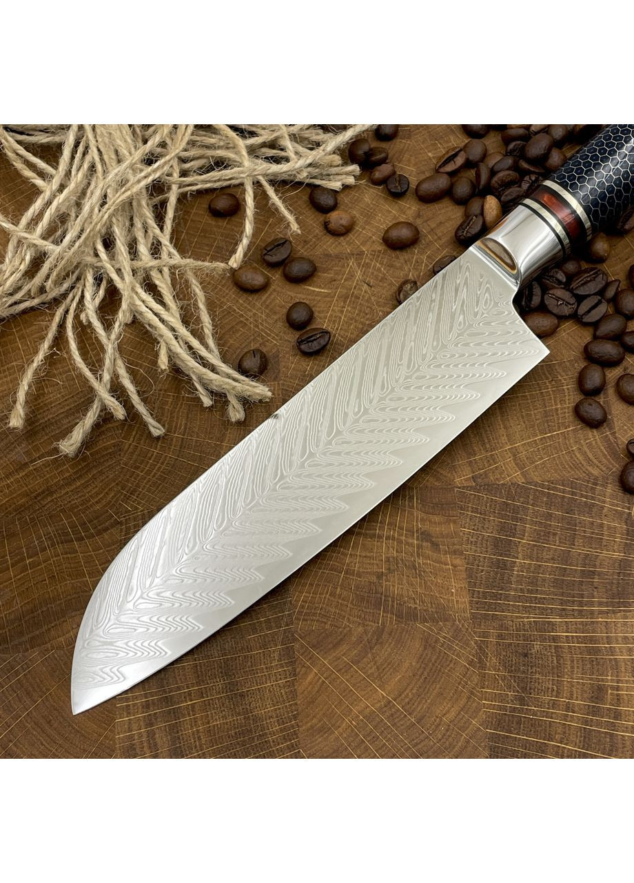 Ніж Кухонний Santoku (VG-10 Honeycomb) No Brand (362044922)