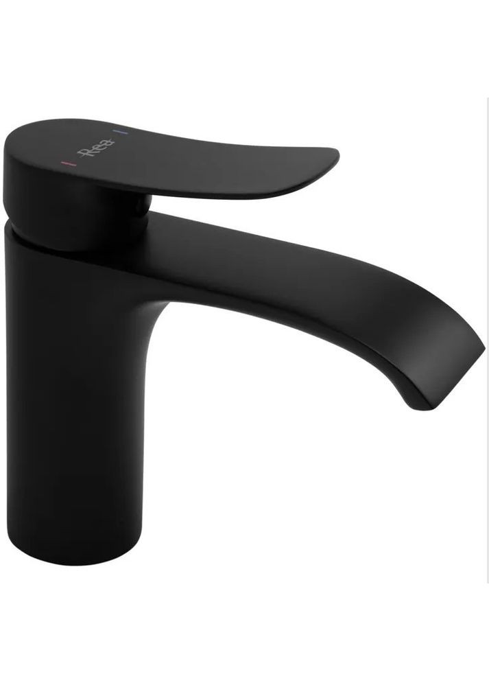 Змішувач для раковини (умивальника) DART BLACK чорний низький Rea (320772899)