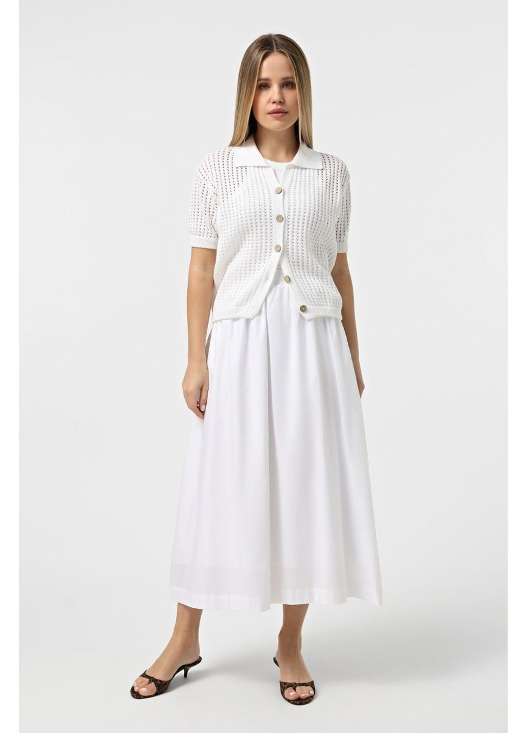 Белоснежный лето кардиган Sewel