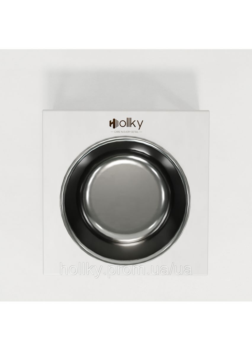 Миска на підставці для котів і середніх собак Base Solo M (1 × 0,8 л) Solo M-212110-GLWH Hollky (365652767)