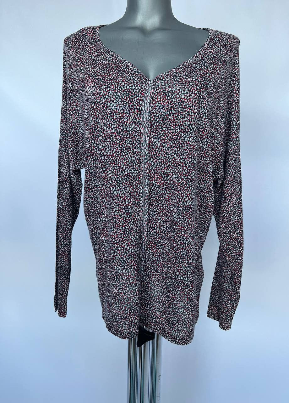 Серая блуза серо-красный Taifun