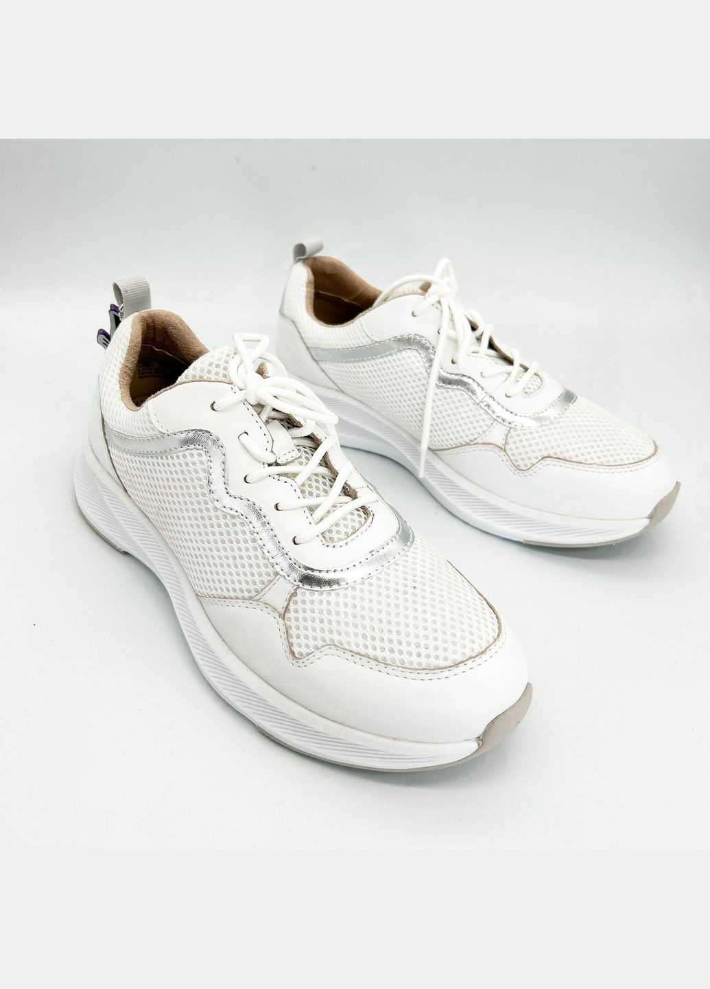 Білі кросівки (р) текстиль/шкіра 0-1-1-9-23701-42-191 Caprice