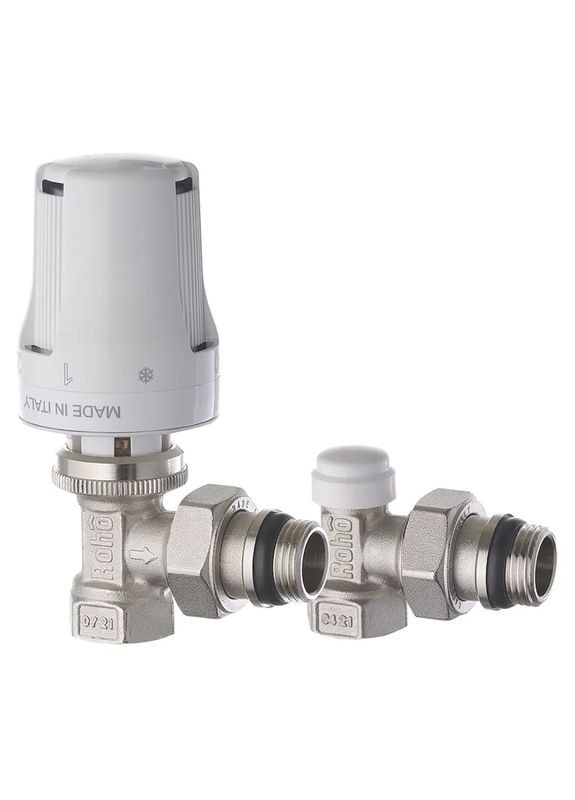 Комплект для подключения радиатора R5151050K - 1/2" угловой (антипротечка) (RO0117) Roho (315701424)