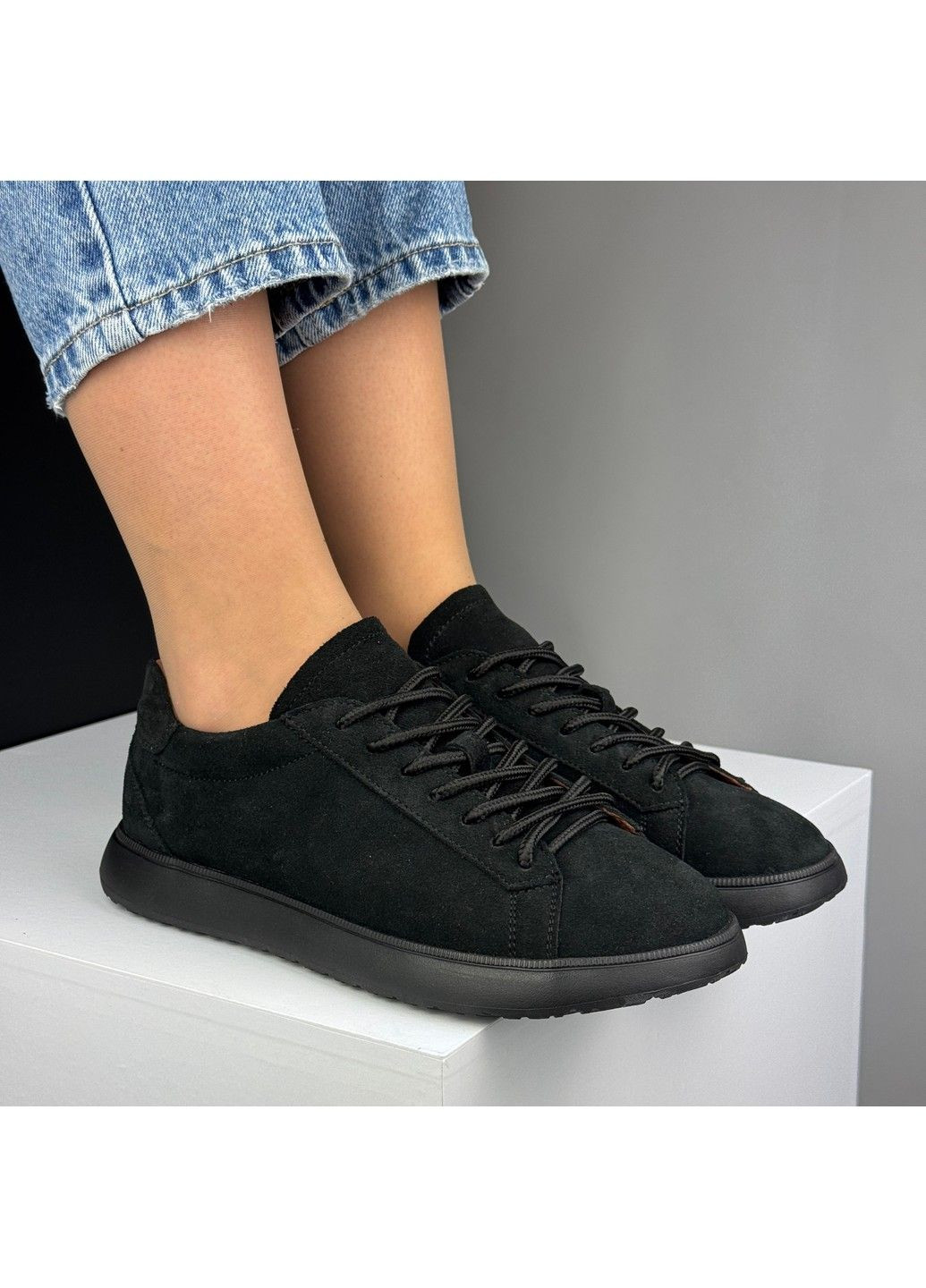 373 Анатомические Кроссовки Замшевые Бежевые No Brand чёрные демисезоны (335365755)