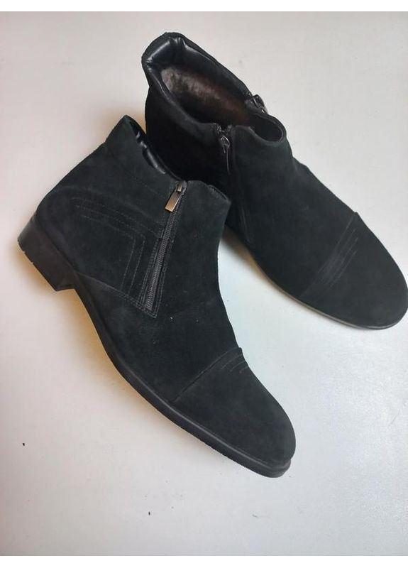 Черные зимние ботинки мужские зимние L-Fashion