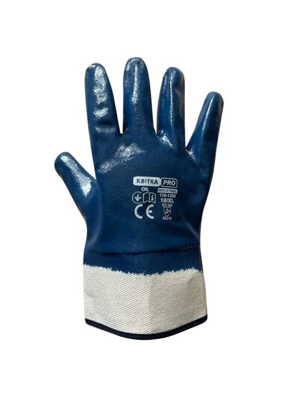 Защитные перчатки ЦВЕТ PRO Industrial (XL/) краги с нитриловым покрытием (24666) КВІТКА (315890354)