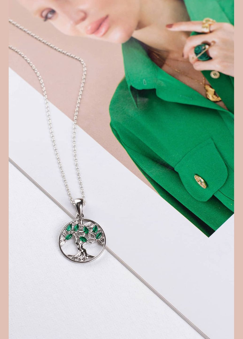 Срібний кулон Дерево життя (7285) IRIJ (331017326)