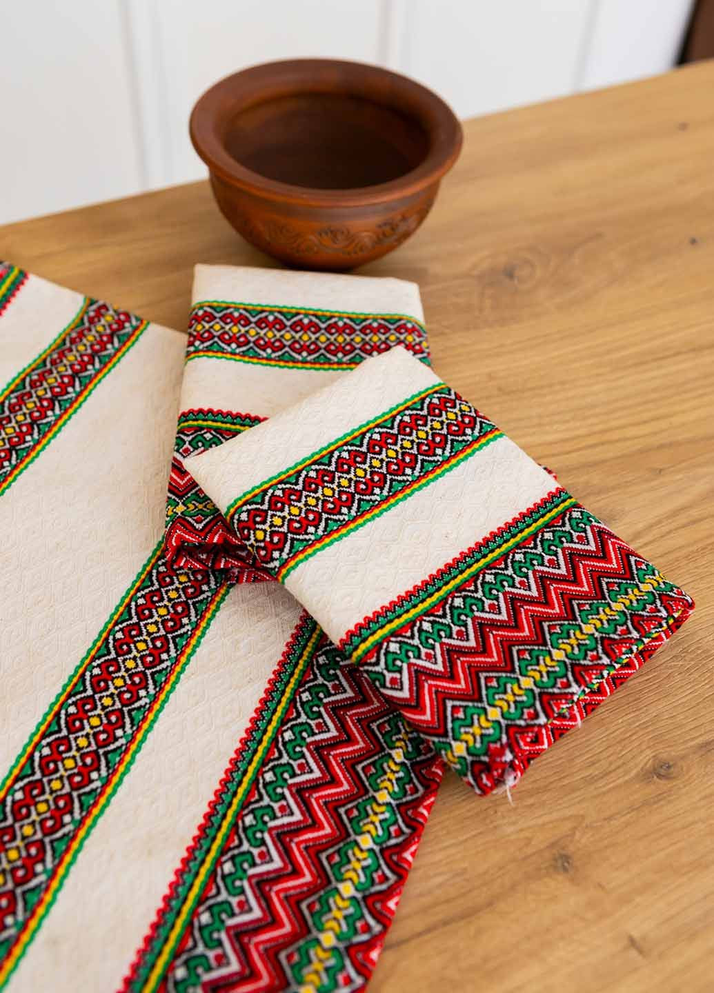 Серветка вишита з українським орнаментом 37х37см (рнд11137) Homedec - (322289118)