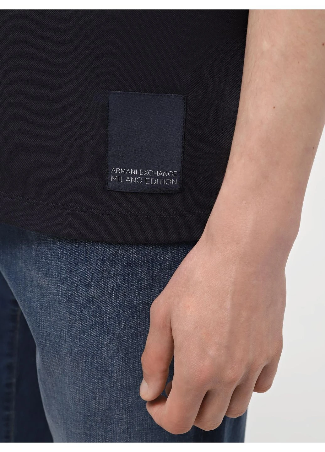 Темно-синяя поло 8531875 тёмно-синий wh4226 Armani Exchange