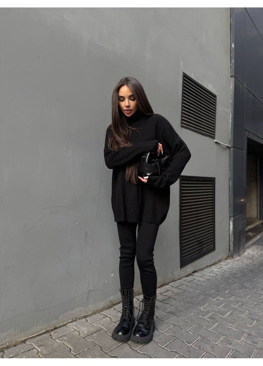 Костюм 2-ка лосины и удлиненный свитер No Brand (363257003)