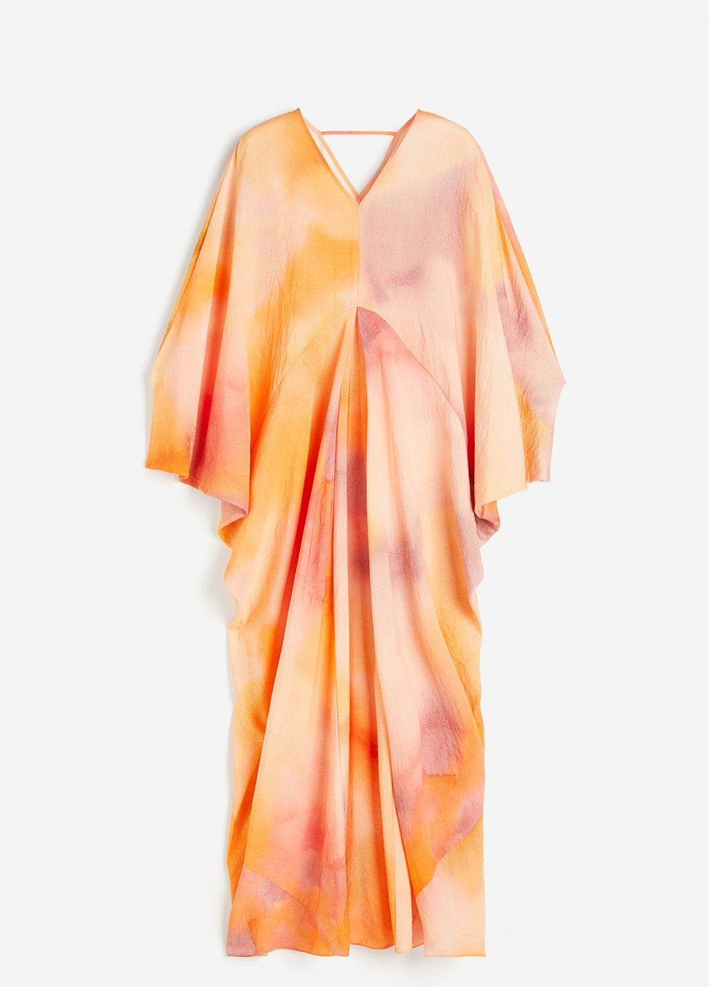Розовое праздничный платье H&M с абстрактным узором