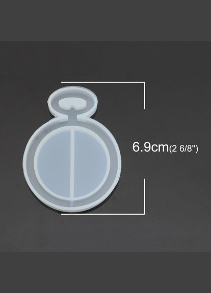 Форма для эпоксидной смолы Молд карманные часы Силиконовый 6.9 см x 5.3 см Finding (316251159)