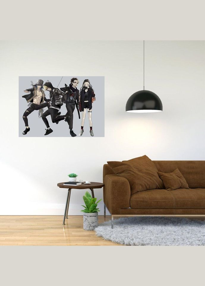 Плакат- з принтом Demon Slayer - Клинок розсікаючий демонів 10 A2 A1 Кавун постер (316209159)