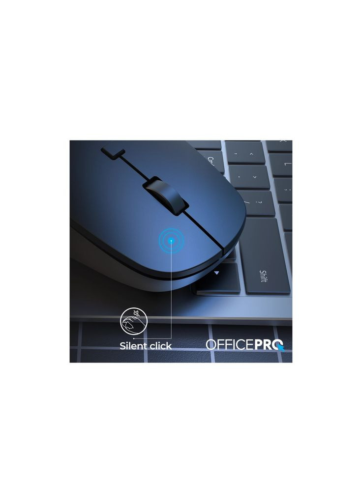 Мышка M305B Silent Click Ergonomic Wireless Black (M305B) OfficePro (319761139)