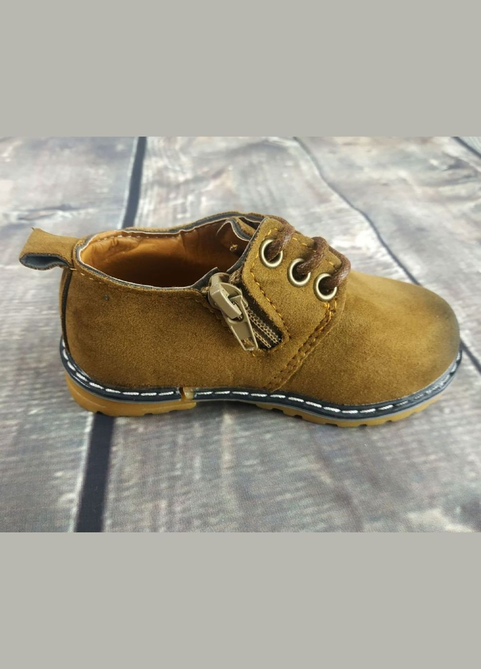 Туфлі дитячі еко-замша WSX коричневі No Brand (303612733)