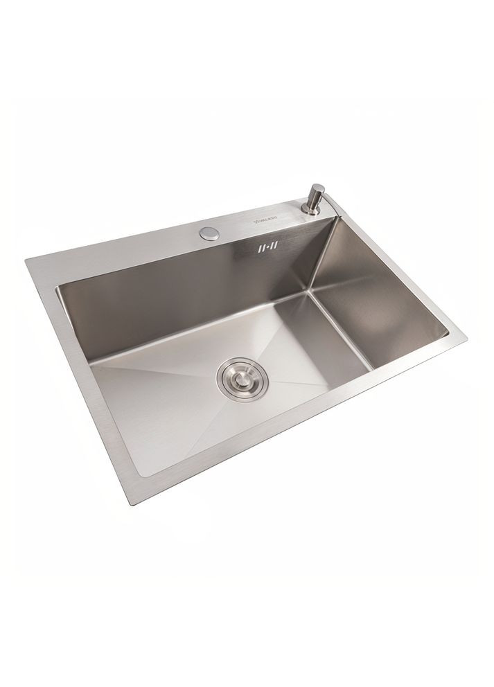 Кухонная мойка нержавейка 65*45 Handmade (сифон круглый, 3,0/0,8) Valeso (353747163)