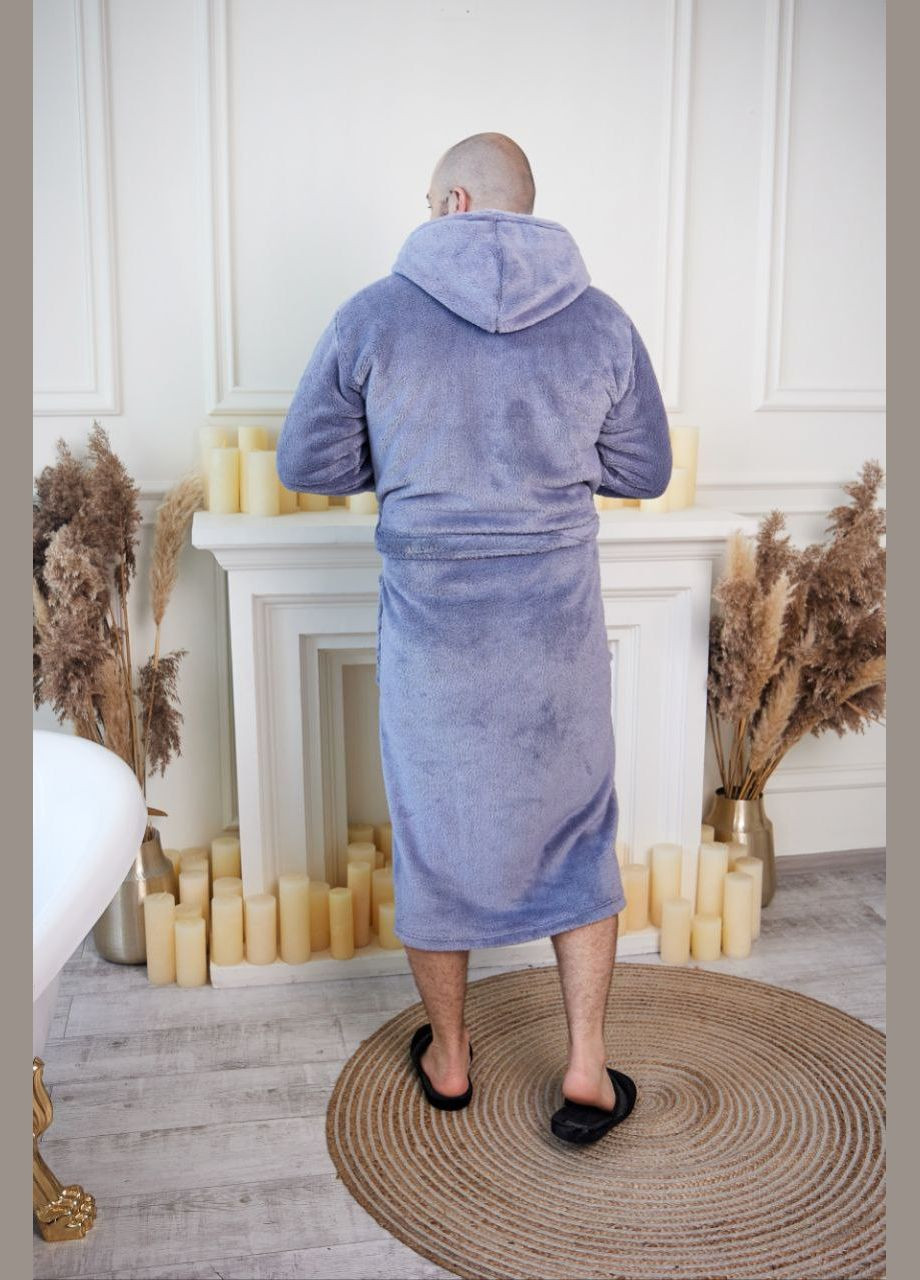 Халат махровий чоловічий довгий, теплий No Brand халат (301423623)