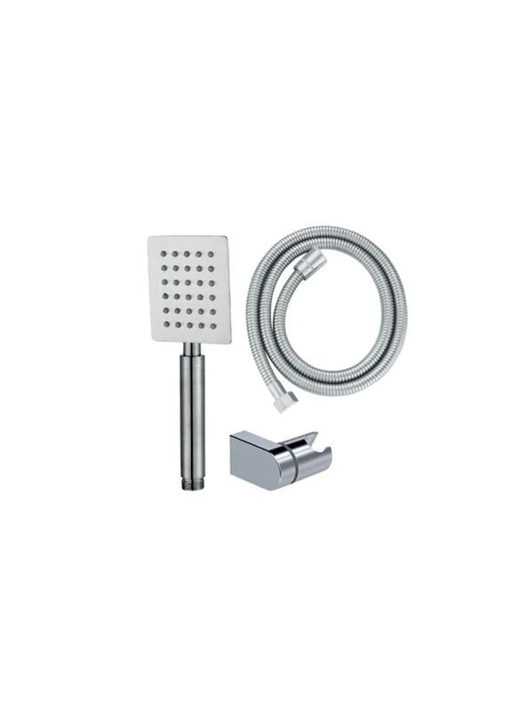 Душевой набор Shower SET02.SUS (шланг, лейка, кронштейн) с нержавеющей. стали (MI6157) Mixxus (315443594)
