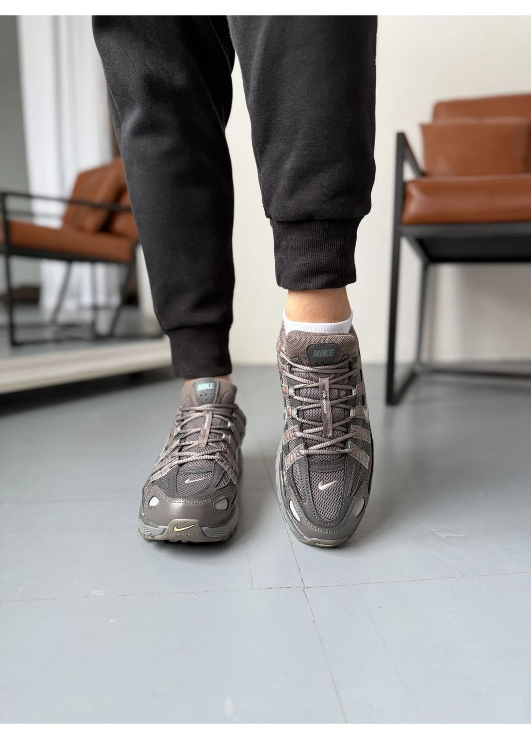 Фиолетовые демисезонные кроссовки мужские nike p-6000 violet найк п-6000 фиолетовые No Brand