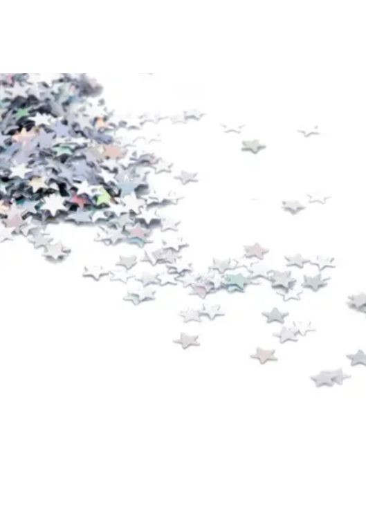 Онфетти Звездочки для праздника жесткий 15 г 5 мм перламутровый Jannet конфеті (330828042)