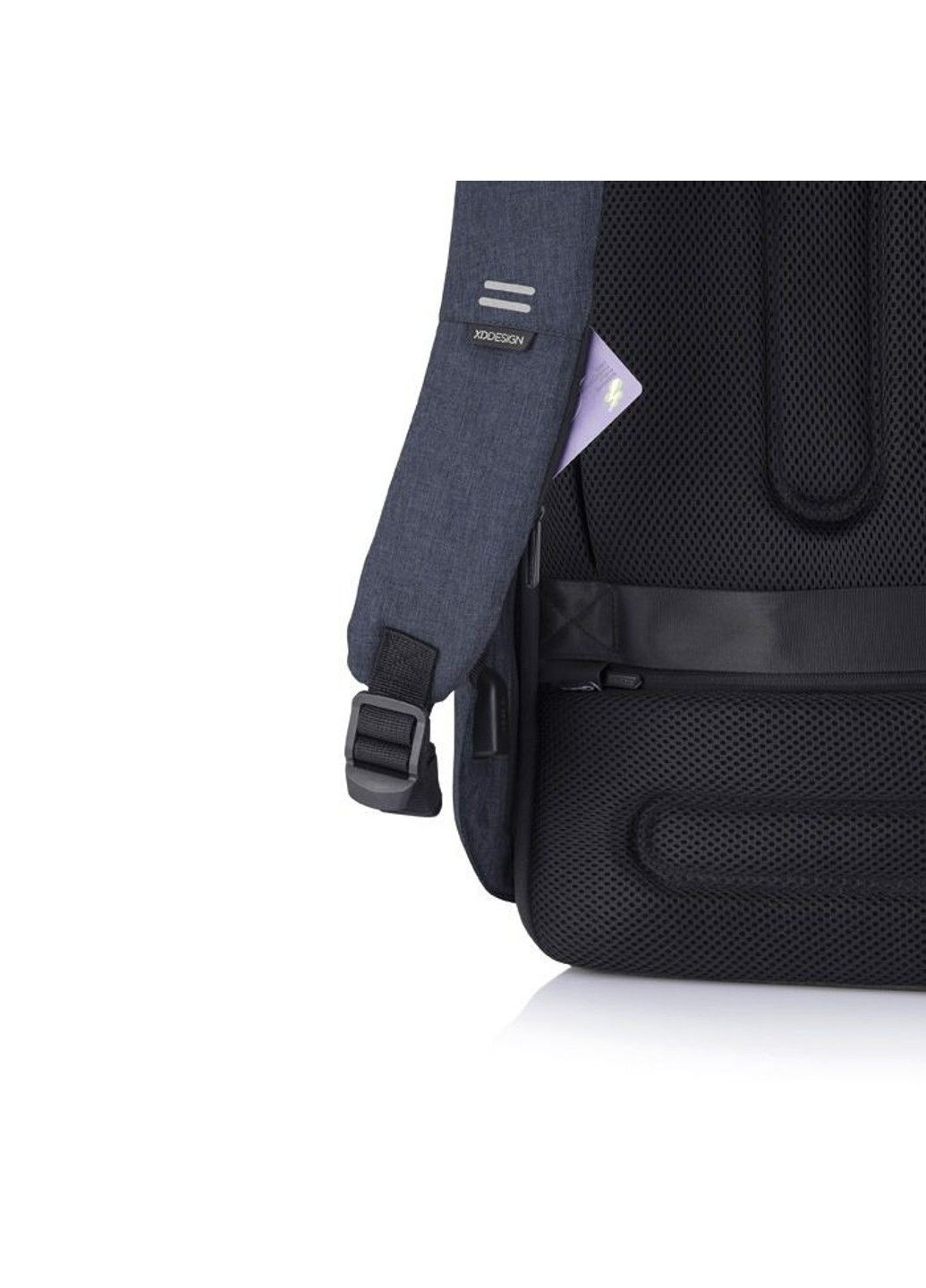 Рюкзак синій антизлодій Bobby Hero Small Navy Blue (P705.705) XD Design (303261064)