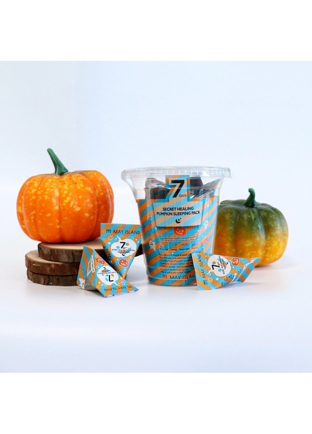 Успокаивающая ночная маска с тыквой 7 Days Secret Healing Pumpkin Sleeping Pack, 3g 1х3g May Island (298054359)