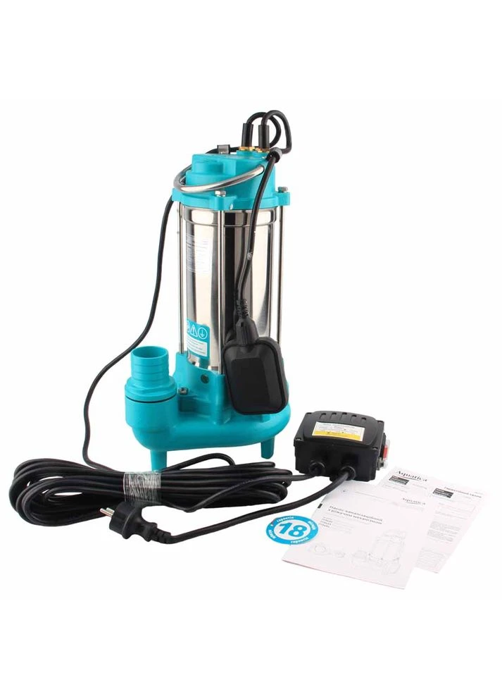 Канализационный насос 1.1кВт Hmax 15.5м Qmax 300л/мин с ножом (нерж) (773433) AQUATICA (395983160)