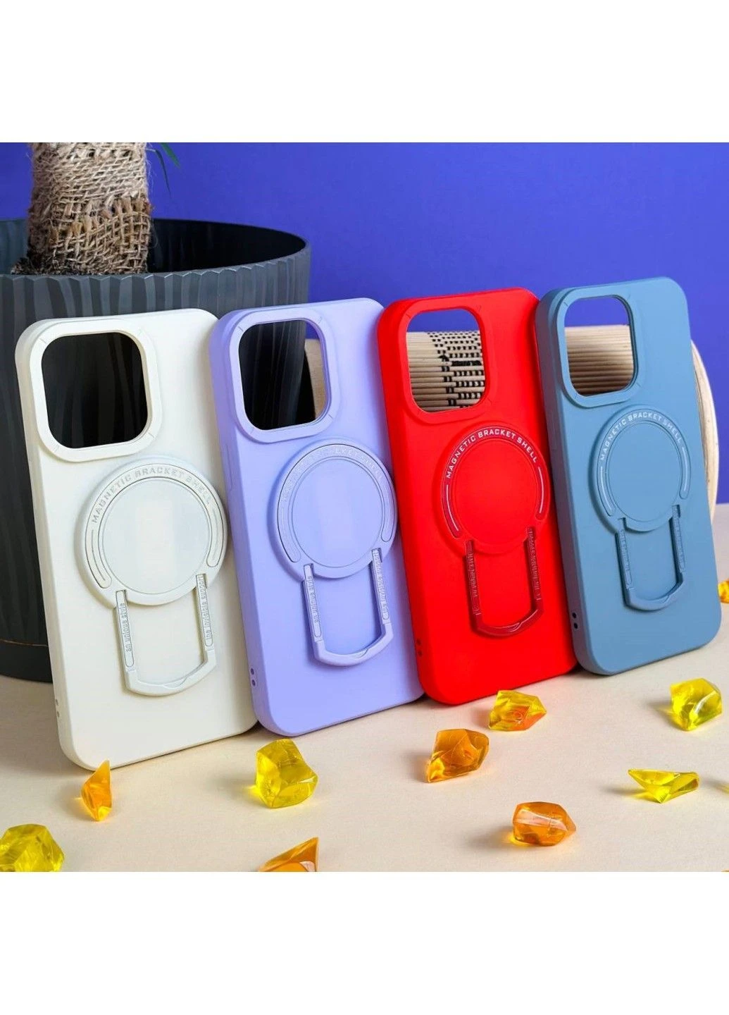 Чохол TPU Back Case Metal Stand with MagSafe для iPhone 11 Pro Max No Brand (382920677)