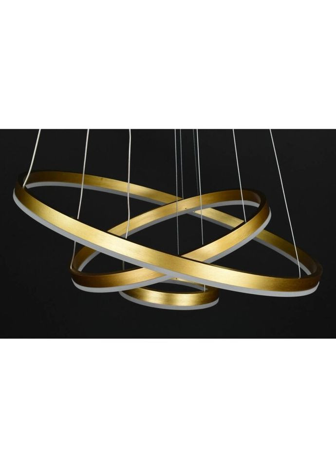 Люстра светодиодная подвесная LED светильник для квартиры на потолок лэд 27776 Золото 25-180х60х60 см. Sunnysky (324395912)