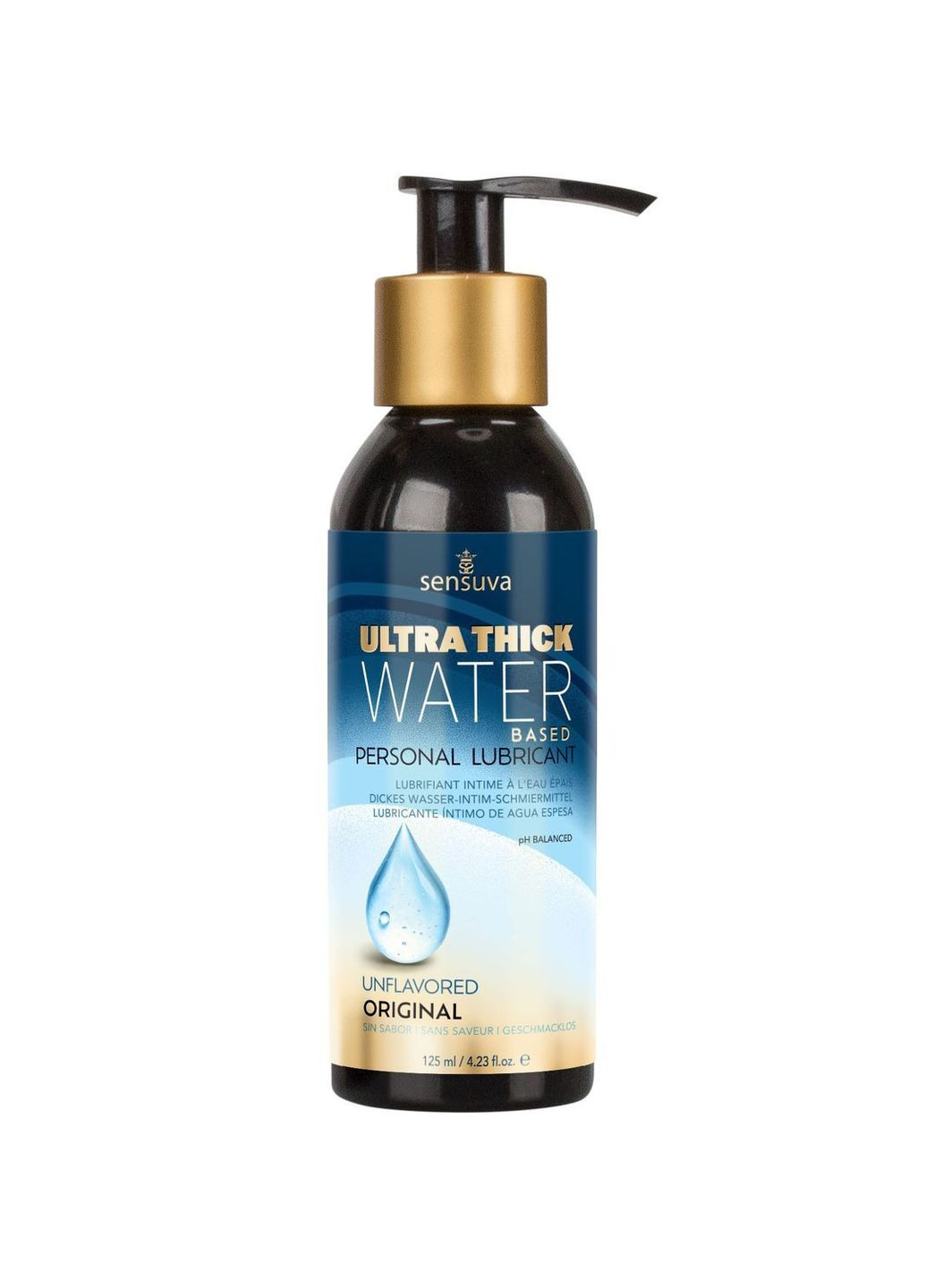 Густа змазка Ultra-Thick Water-Based (125 мл) на водній основі, без гліцерину та парабенів Sensuva (369780548)