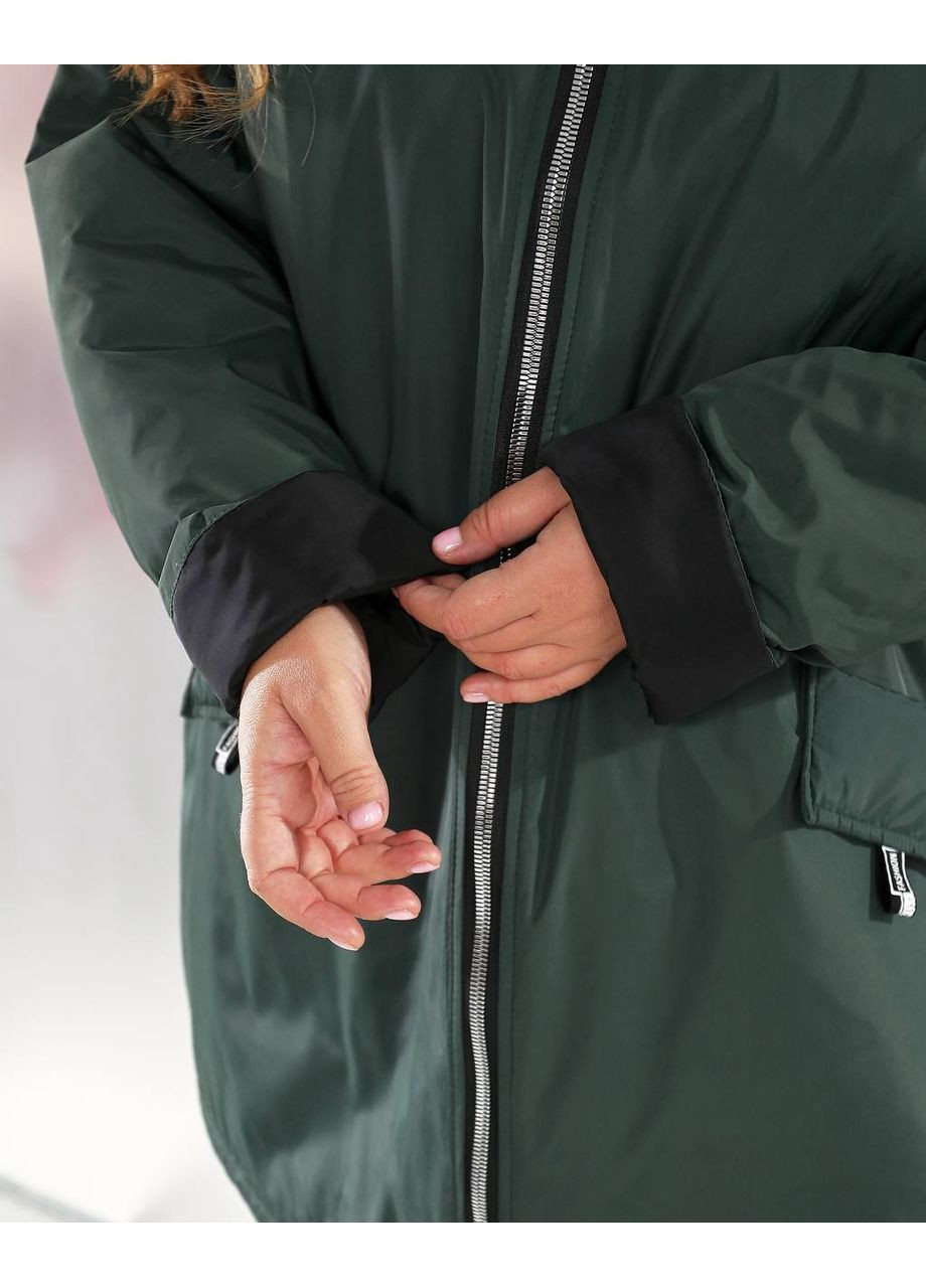 Пляшкове зелене демісезонне Куртка водонепроникна плащівка.силікон 100-підкладка Україна