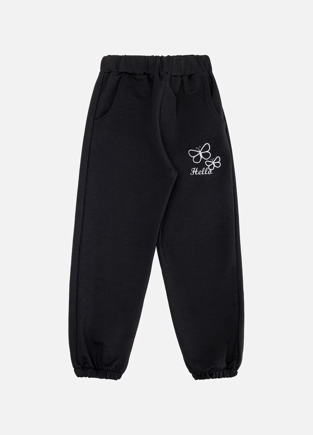 Штани спортивні для дівчинки колір чорний ЦБ-00242944 Yuki (282924718)