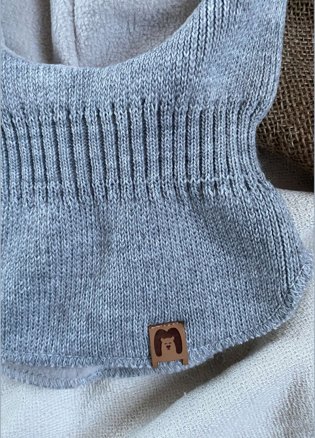 Детский шлем-шапка на зиму с милыми ушками котика Talvi Котик (307285024)