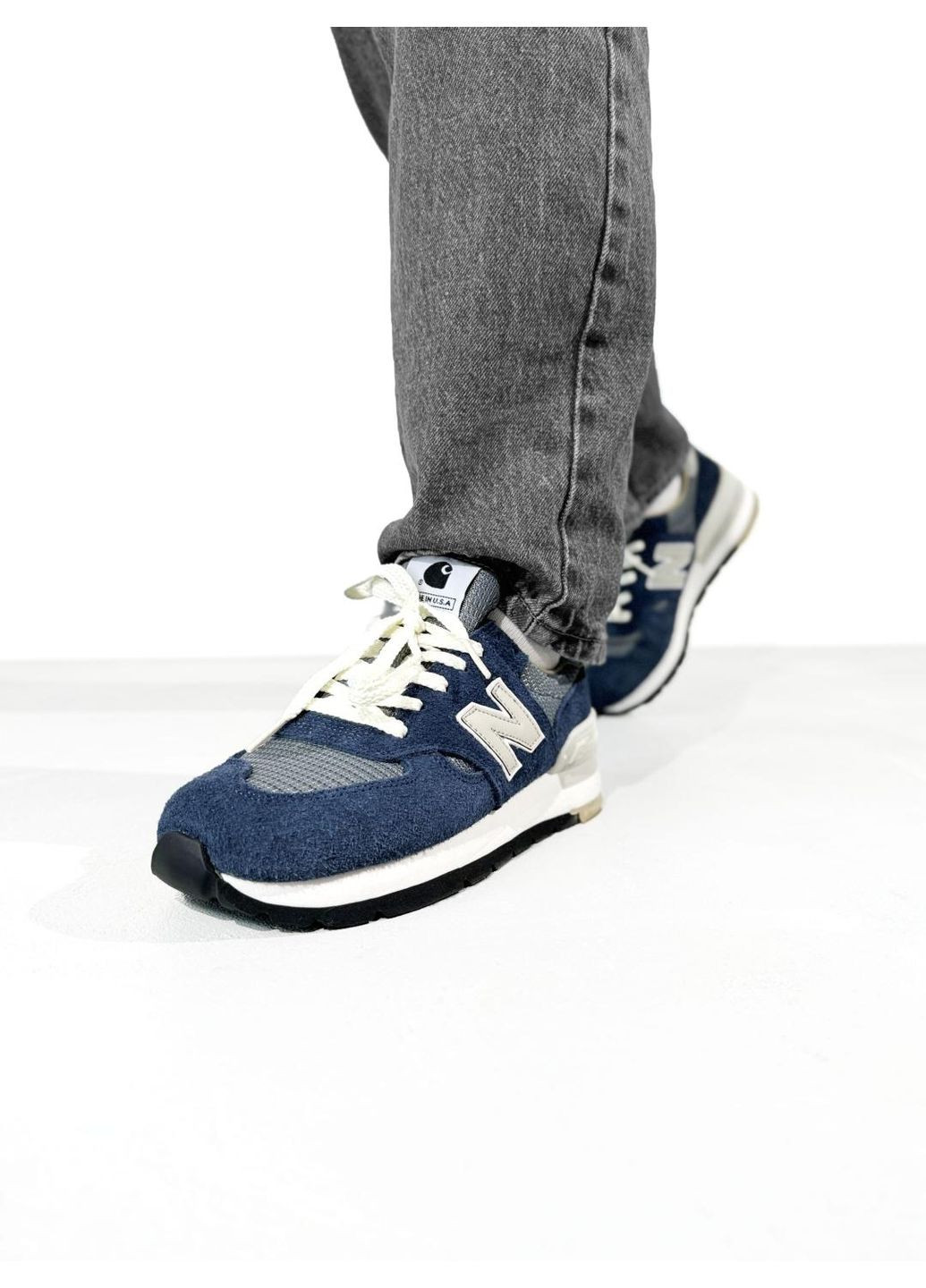 КРОСІВКИ ЖІНОЧІ NEW BALANCE 990 V1 X CARHARTT BLUE НЬЮ БЕЛАНС 990 V1 No Brand сині демісезони (368855743)