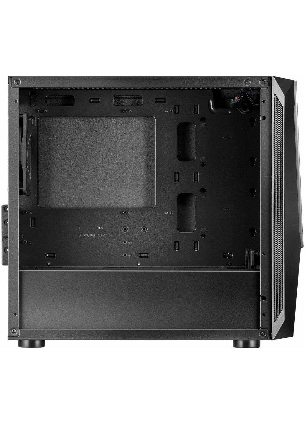 Корпус Fara V1M Pro Tempered Glass без БП (SST-FAV1MB-PRO) Black Silver Stone (360418044)