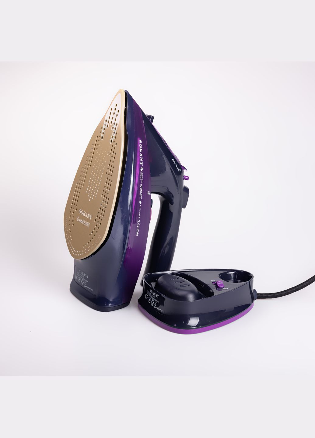 Праска AJ-2085 бездротова з керамічною підошвою Sokany (320542536)