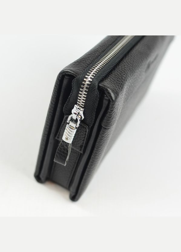 Клатч мужской кожаный черный классический на молнии No Brand (292404341)