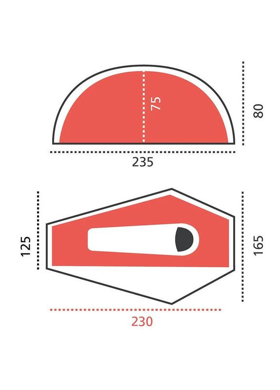 Палатка одноместная Apex 1 Capulet Olive (DAS301587) Grand Canyon (322207857)