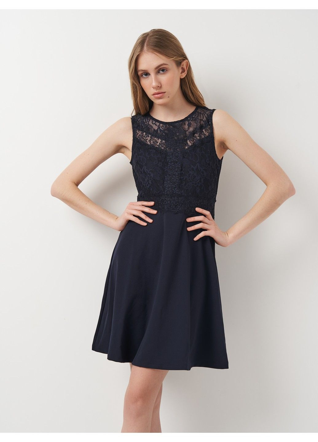 Синя кежуал сукня H&M однотонна