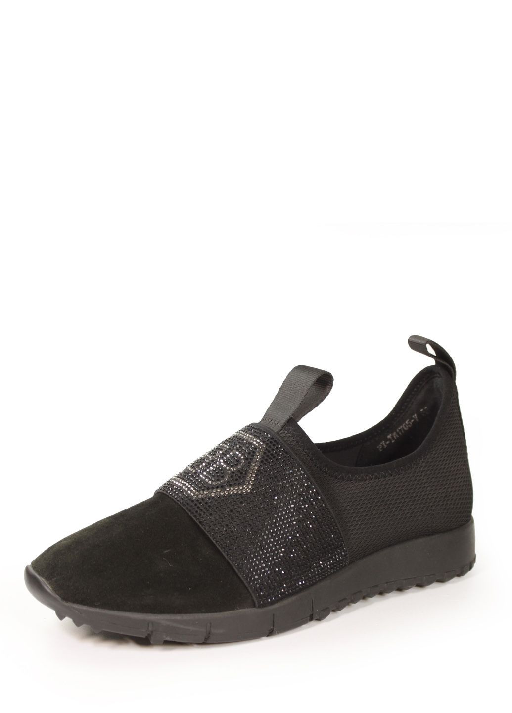 Чорні легкі шкіряні кеди It-Girl