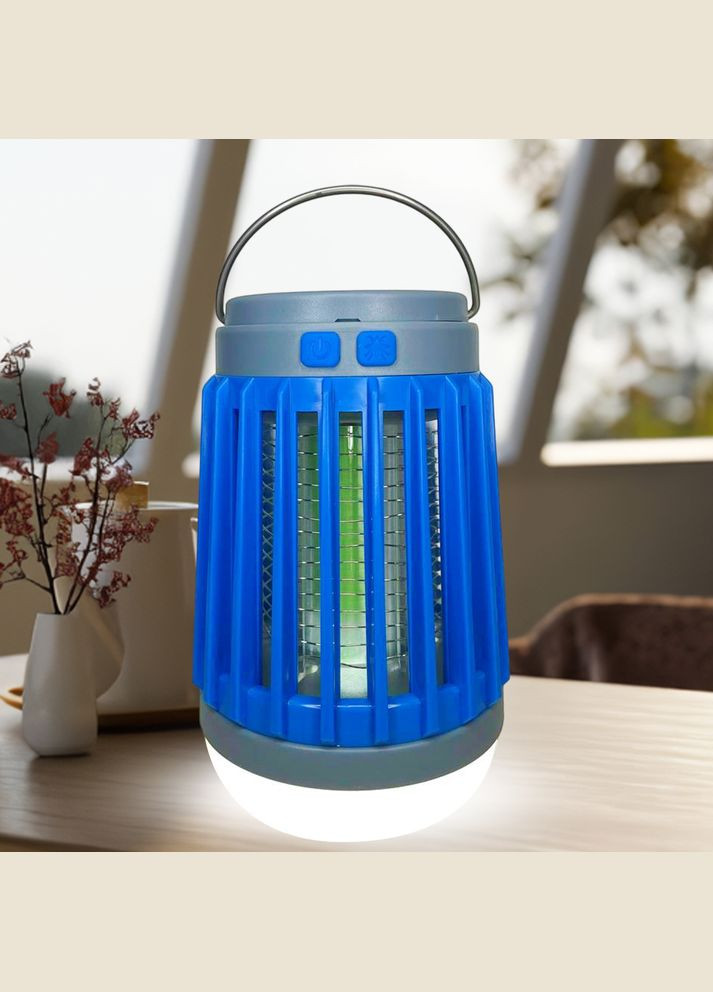 Аккумуляторная LED лампа с антимоскитной ловушкой SunLight 2в1 W851, Синий No Brand (349824427)