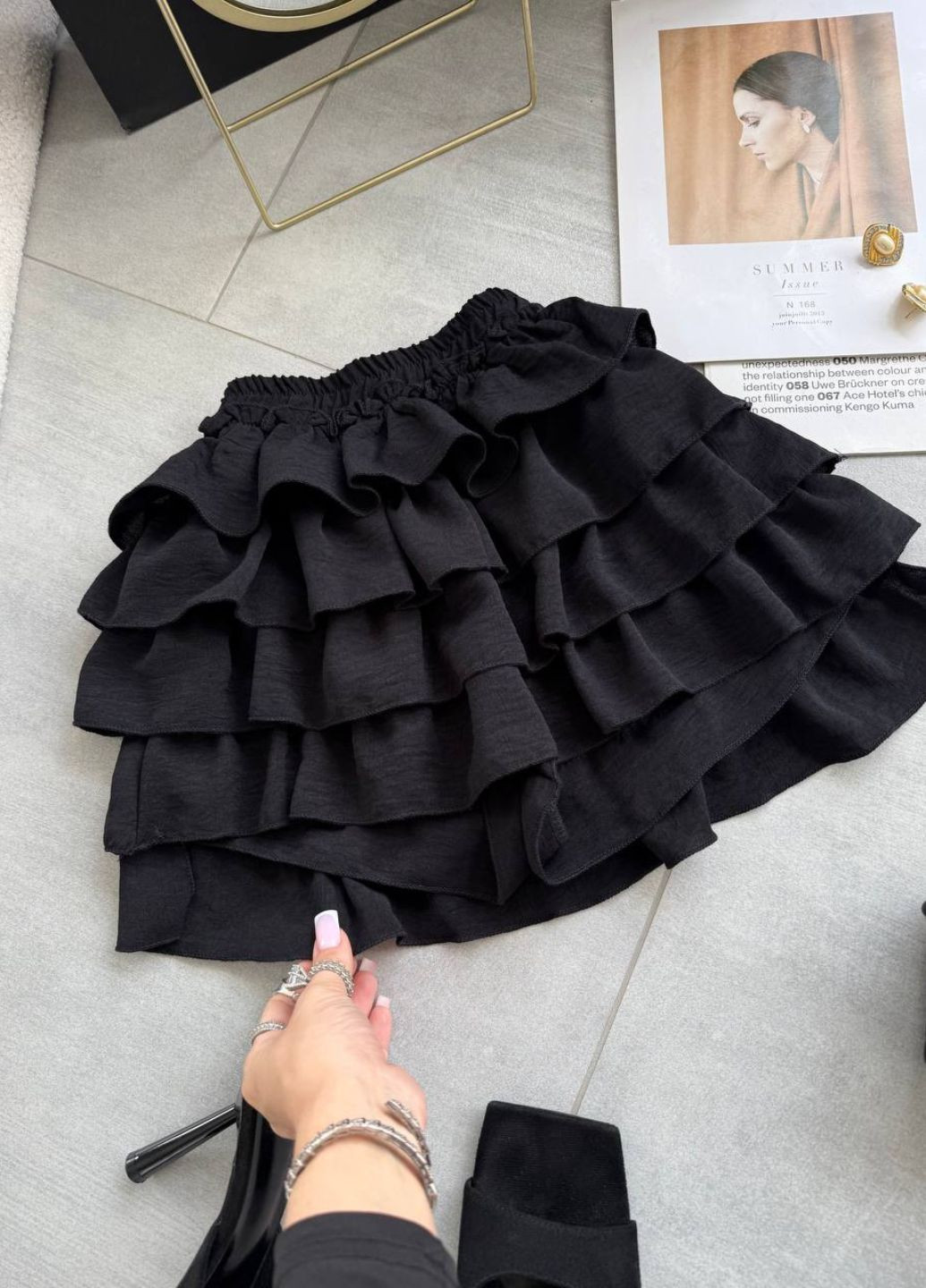 Стильная юбка-шорты с оборками Tik-Tak (339971806)