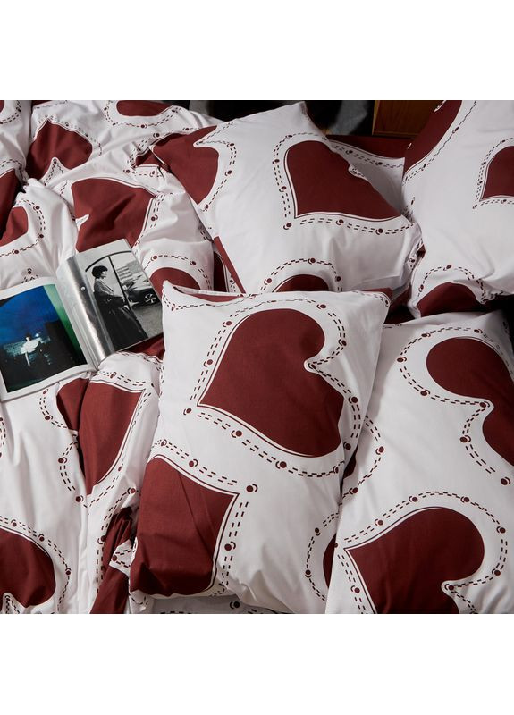 Комплект постельного белья Бязь Gold Люкс Полуторний 143х210 наволочки 2х70х70 (MS-820008767) Moon&Star Romantic Mood (356113498)