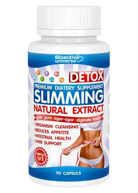 Detox Slimming Natural Extract 90 Caps Bioactive Universe (361865279)