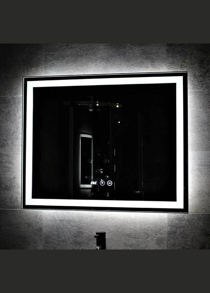 Дзеркало LED DE-M0061S1 Silver 100смх75см, сенсорне включення + підігрів Dusel (316720424)