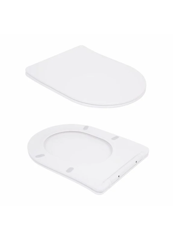 Унитаз подвесной Robin Ultra Quiet безободковый с сиденьем Soft-close 520x365x365 мм WHITE Qtap (397565119)