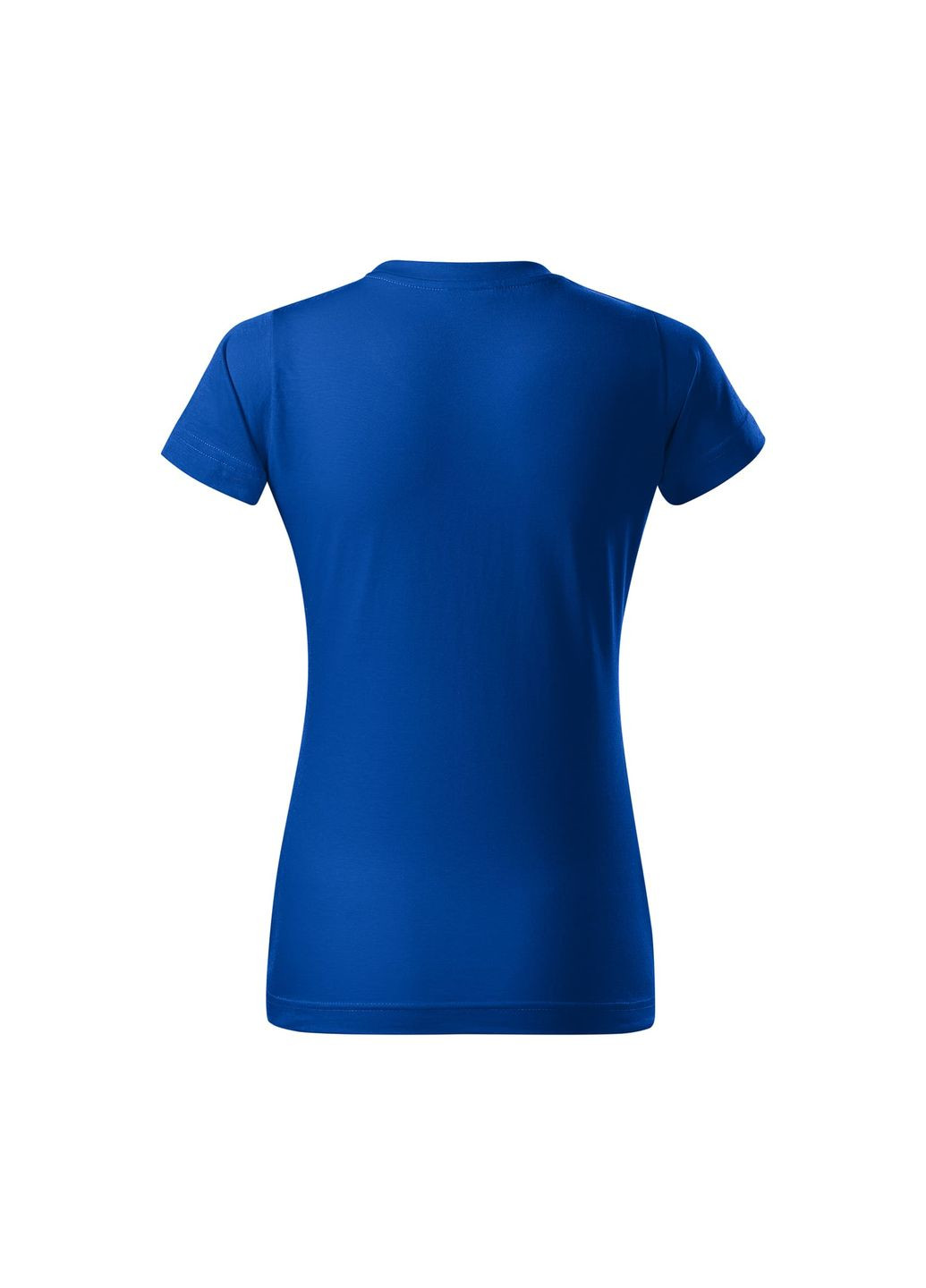 Синя всесезон футболка жіноча бавовняна однотонна синя 134-05 з коротким рукавом Malfini Basic